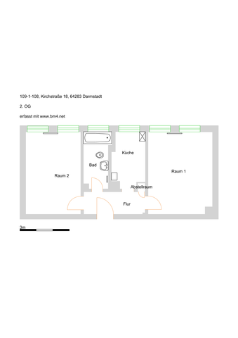 Mittendrin, statt nur dabei! Zentrale 2-Zimmer-Wohnung in Darmstadt! - Photo 3