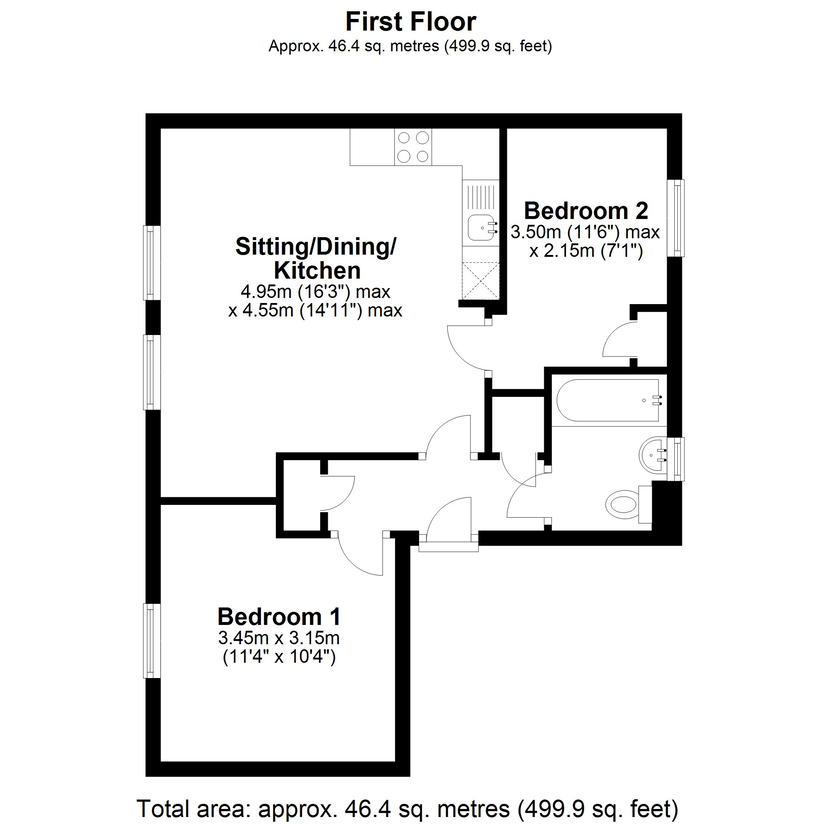 A redecorated two-bedroom, first-floor flat featuring a newly fitted bathroom. Conveniently located for access to Cambridge Science Park and Cambridge North Train Station. - Photo 1