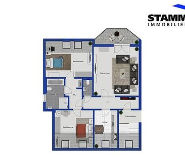 3-Zimmer Dachgeschoss Wohnung in zentrumsnaher Lage von Hemer - Photo 1