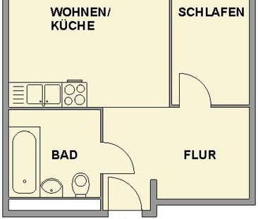 Kleine 2-Raum-Balkonwohnung im Chemnitzer Süden - Photo 2