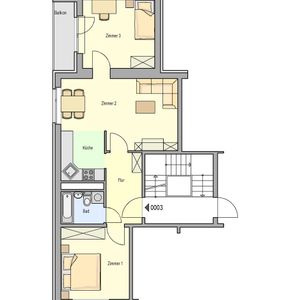 Drei Zimmer, Balkon, Keller - Photo 3