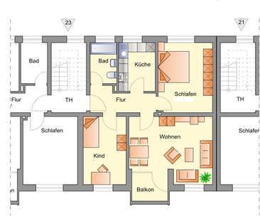 Moderne Wohnung in Heppens | ruhig | hell | Balkon | 3ZKB | 67qm - Foto 1