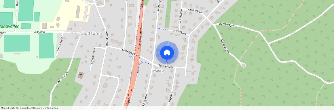 Åstorpsvägen, Slottsbron