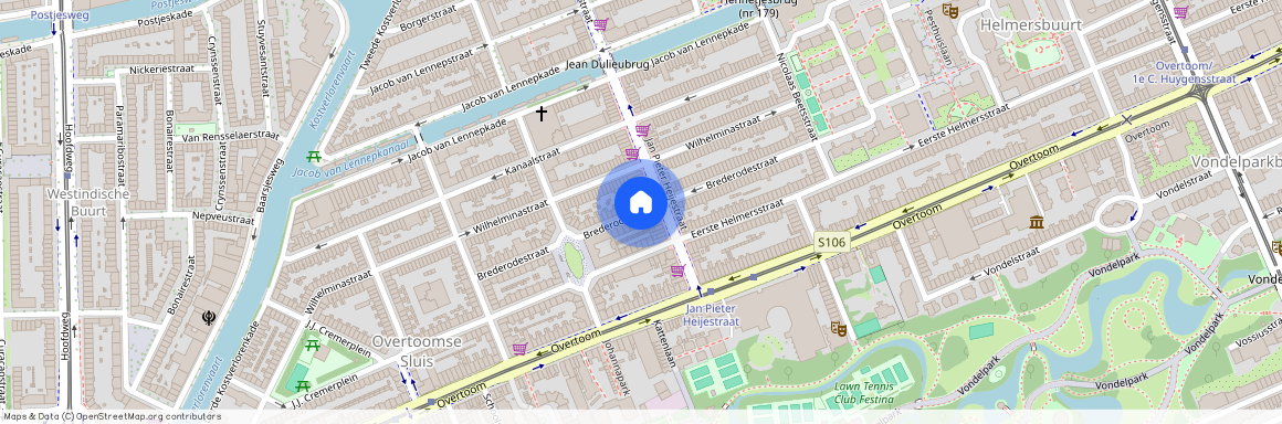 Overtoomse Sluis, 1054 VB, Brederodestraat, Amsterdam