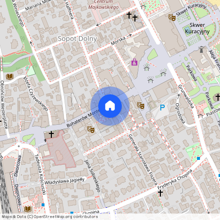 ul. Bohaterów Monte Cassino, Centrum, Dolny Sopot, Sopot, pomorskie