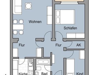 Schöne 2,5-Zi.-Wohnung mit Balkon und Blick auf den Stadtpark! - Foto 1
