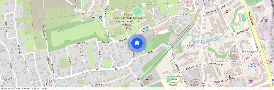 ul. Kolumnowa, Stare Bielsko, Bielsko-Biała, śląskie