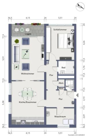 Blömker! Geräumige 3,5-Raum Wohnung mit Küche, Loggia, Aufzug und Garage in Gladbeck Rentfort-Nord! - Foto 4