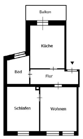 2 Zimmer Wohnung mit Balkon auf dem Madamenweg - Foto 4