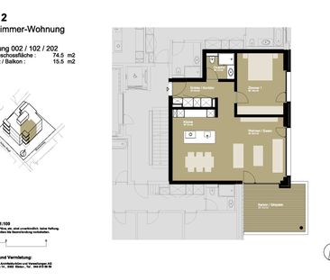 2.5 Zimmer, 75 m², EG - Photo 5