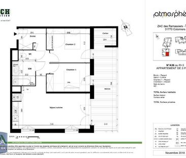 Location Appartement 3 pièces 60m² COLOMIERS 31770 - Photo 3