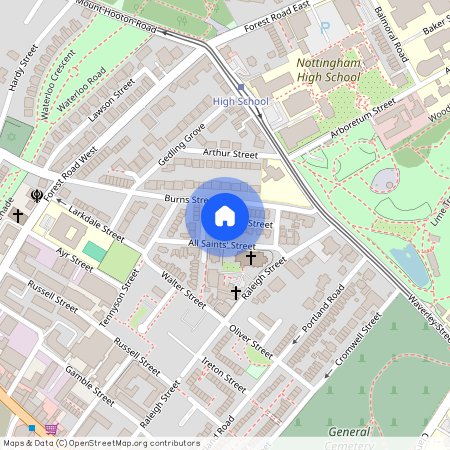 All Saints Street, Nottingham, Nottinghamshire, NG7 4DP