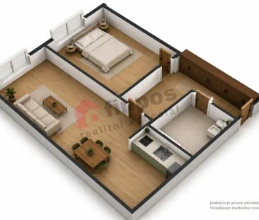 Pronájem bytu 2+kk 45 m Mělník, ul. Veslařská - Photo 3