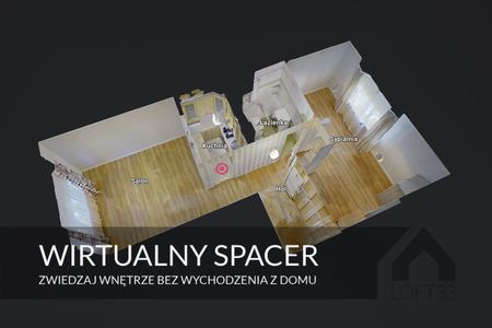 Przestronne dwupokojowe mieszkanie na os. Stałym w Jaworznie do wynajęcia | Spacer 3D - Фото 4