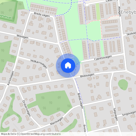 Bredavägen, Enebyberg