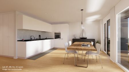 NEUF - 3½ PIECES - BULLE AVEC GRAND BALCON ! - Foto 5