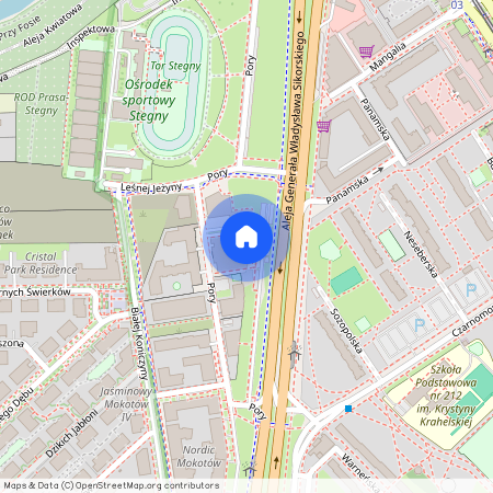 al. Aleja gen. Władysława Sikorskiego 11, Stegny, Mokotów, Warszawa, mazowieckie