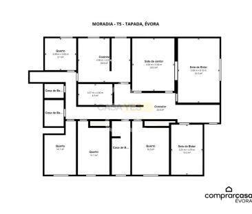 Moradia T5 Bifamiliar de Rés do Chão para Arrendamento | Tapada, Évora - Photo 6