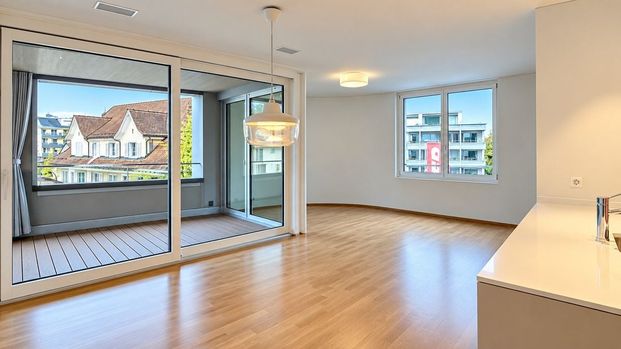Moderne helle 3.5-Zimmer Wohnung mit Blick in Siebnen - Foto 1