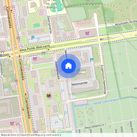 ul. Melomanów, Czerniaków, Mokotów, Warszawa, mazowieckie