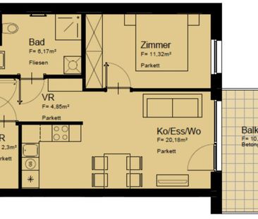 Moderne 2 Zi Wohnung mit Balkon - nahe U1 - Photo 2