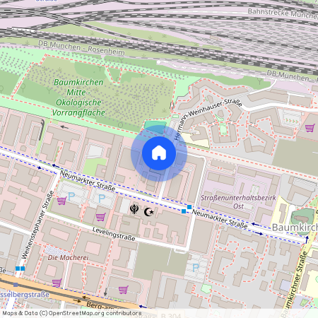 Hermann-Weinhauser-Straße, 81673 München Berg am Laim ca. 3, 7 km east of Munich-center