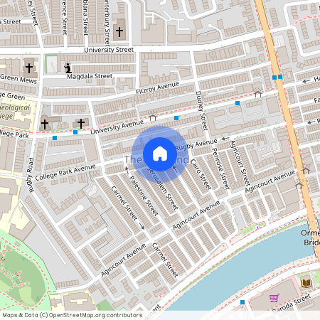 Great 7 Bedroom House, 33 Rugby Avenue, Queens Quarter, Belfast, BT7 1RD