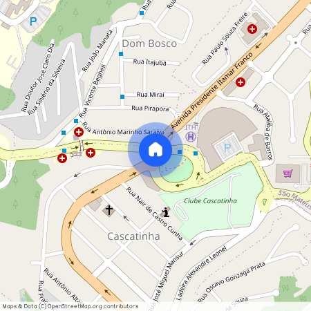 Av. Presidente Itamar Franco, 4100 - Studios Federal - Cascatinha, Juiz de Fora, Minas Gerais, 36033-318