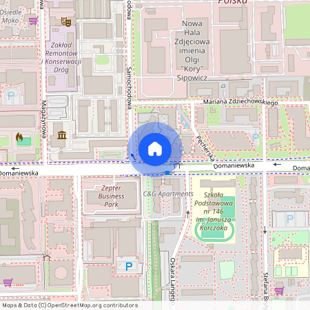 ul. Domaniewska, Ksawerów, Mokotów, Warszawa, mazowieckie