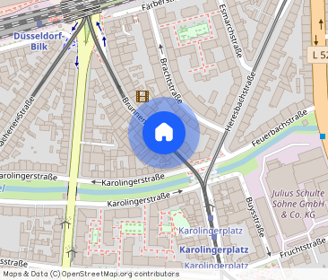 EXKLUSIV BRUNNENSTRAßE NÄHE BILKER ARCADEN GROßER BALKON WANNENBAD ... - Foto 1