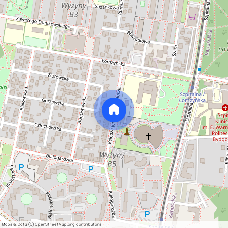 ul. ks. Jerzego Popiełuszki, Wyżyny, Bydgoszcz, kujawsko-pomorskie