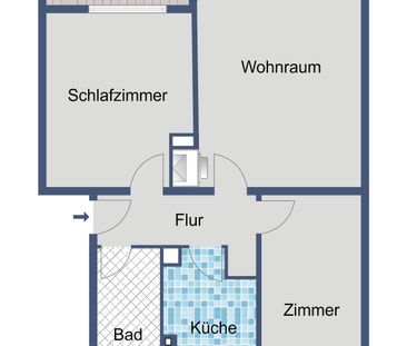 Zeitgemäß wohnen in Frankfurt – modernisierte 3-Zimmer-Wohnung - Photo 1