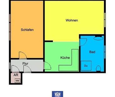 Nossen! Bezaubernde 2-Zimmerwohnung ... Laminat ... Tageslichtbad .... - Foto 1