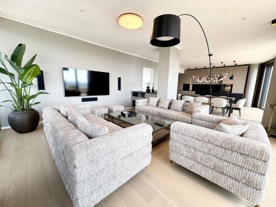 TOP-möbliertes Apartment mit Rundumblick & Goodies (Gym, Pool, Spa, Lounges, Doorman): Neubau-Erstbezug Neue Donau - Foto 1