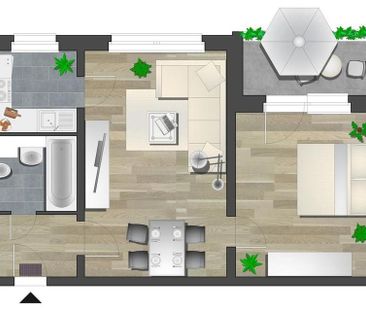 NEU sanierte 2-Raumbalkonwohnung in attraktiver Wohnlage - Photo 5