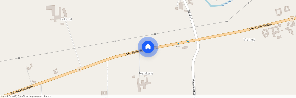 Simrishamnsvägen, Tommarp