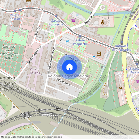 ul. 18 Sierpnia, Załęże, Katowice, śląskie