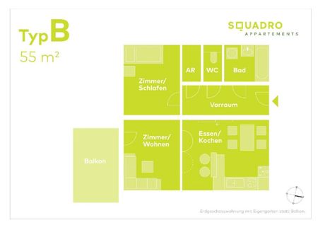 SQUADRO- mitten im Grünen, mitten in der Stadt - Foto 3