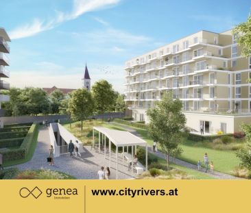 CITY RIVERS | Balkonwohnung mit begrüntem Innenhof | Neubau - Foto 5