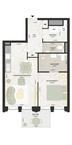 Appartement te huur: Kennedylaan 270 2035 TR Haarlem - Photo 1