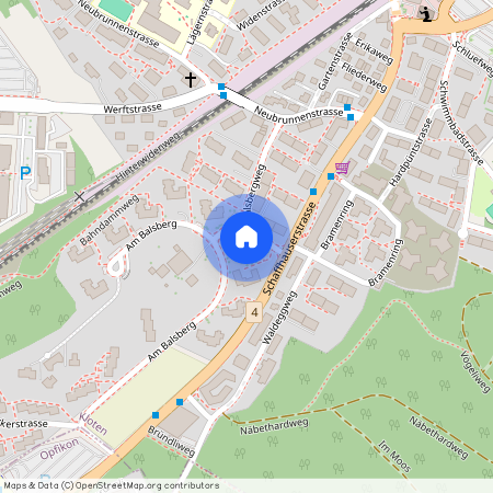 Am Balsberg 32, 8302 Kloten, Lageplan