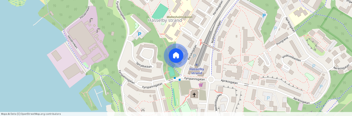 Persikogatan, Hässelby