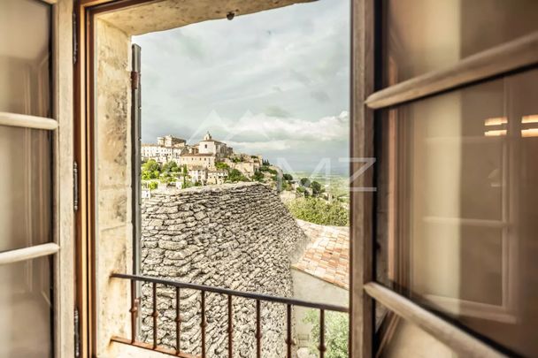 Mas provençal avec vue exceptionnelle sur le village de Gordes - Photo 1