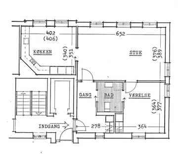 Stor og dejlig 2-værelses lejlighed i vestbyen - Foto 3