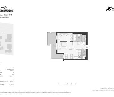 42,28qm 1Zi-W-Terrassenwohnung, Erstbezug, ökologische Bauweise - Foto 6