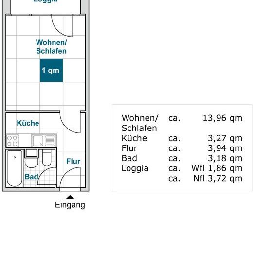 Eine Wohnung für Studenten oder Azubis - Foto 1