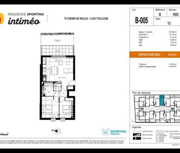 Appartement 3 pièces – 59 m² - Photo 6