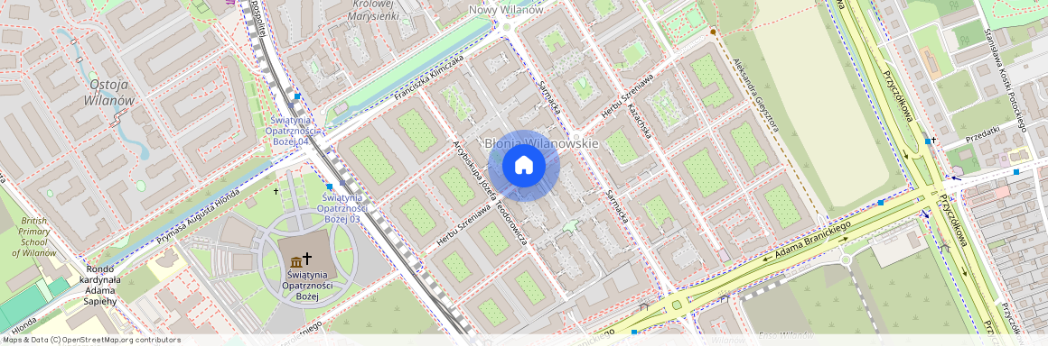 ul. Herbu Szreniawa, Błonia Wilanowskie, Wilanów, Warszawa, mazowieckie