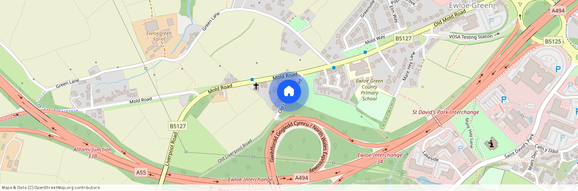 Old Liverpool Road, Ewloe Green, Ewloe, Deeside, CH5