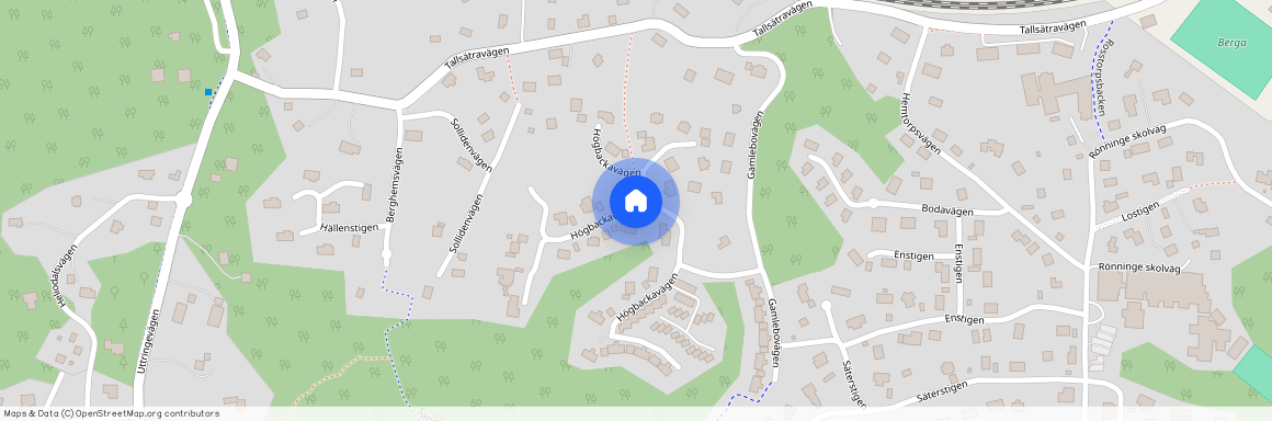 Högbackavägen, Rönninge